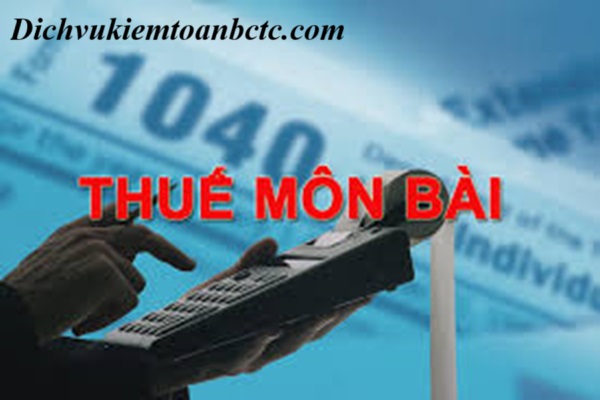 Cách hạch toán thuế môn bài