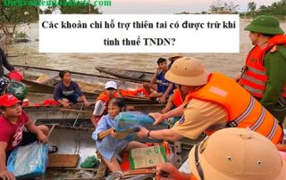 Các khoản chi vào Quỹ hỗ trợ thiên tai, dịch bệnh có được trừ khi tính thuế TNDN
