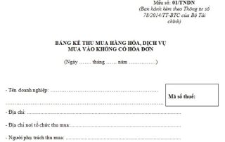 Tải mẫu bộ hồ sơ mua hàng hóa dịch vụ cá nhân