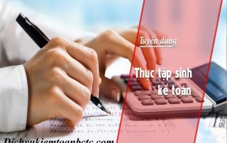 Tuyển thực tập sinh kế toán thuế