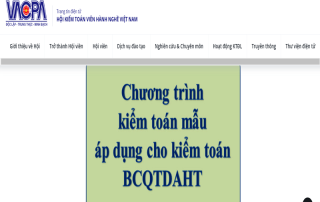 Chương trình kiểm toán mẫu áp dụng cho kiểm toán BCQTDAHT (chương trình kiểm toán xây dựng)