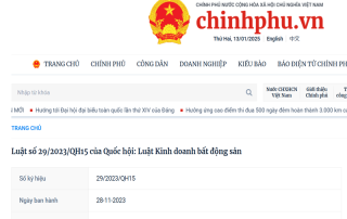 Luật kinh doanh bất động sản