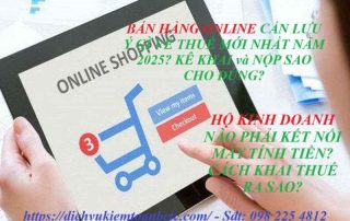 Về thuế đối với hộ kinh doanh và cá nhân kinh doanh online cần nắm