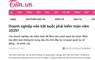 Doanh nghiệp nào bắt buộc phải kiểm toán năm 2025?