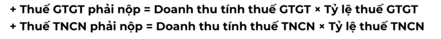 Công thức tính thuế