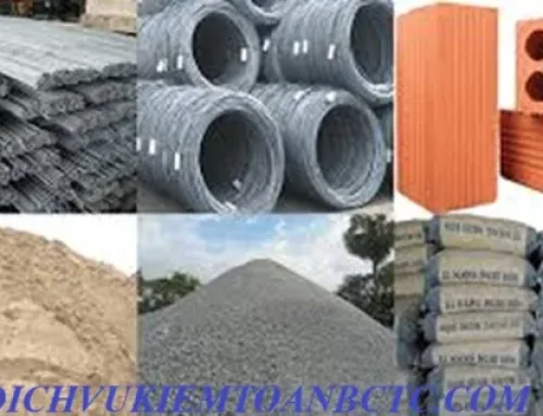 Hướng dẫn chi tiết: làm kế toán công ty bán liệu xây dựng sắt thép xi măng cát đá