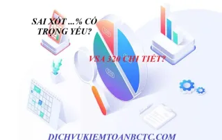Công thức tính và tỷ lệ được xem là sai xót trọng yếu trong kiểm toán